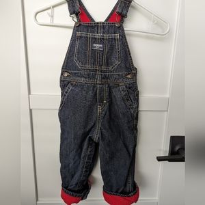 Oshkosh B'Gosh boys lined overalls